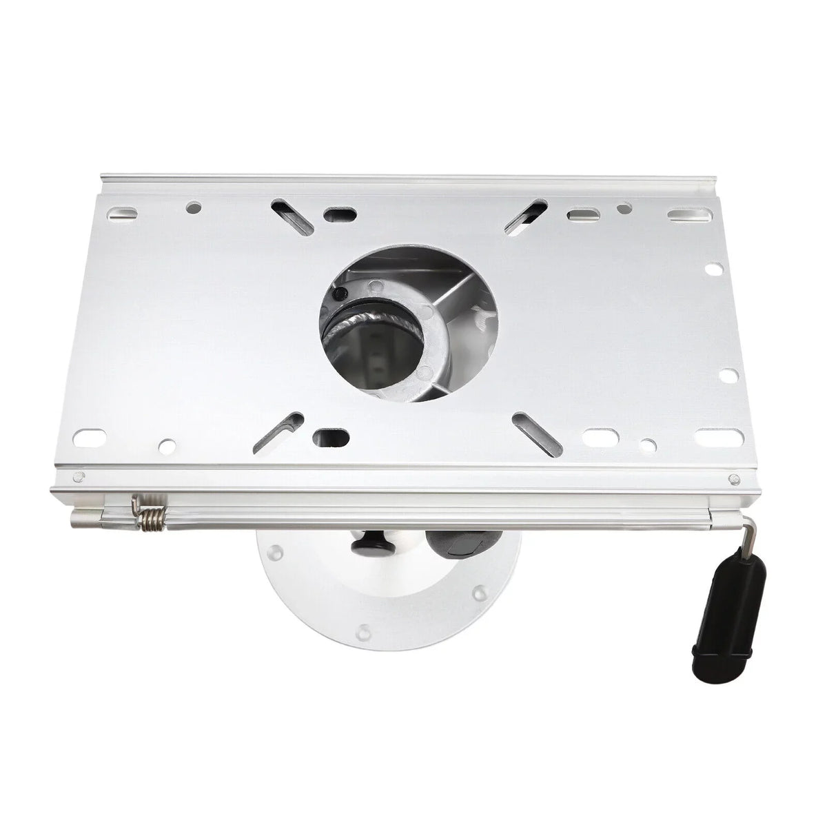 Aluminum Alloy Adjustable Height Boat Seat Pedestal with Slide Boat Chair Base