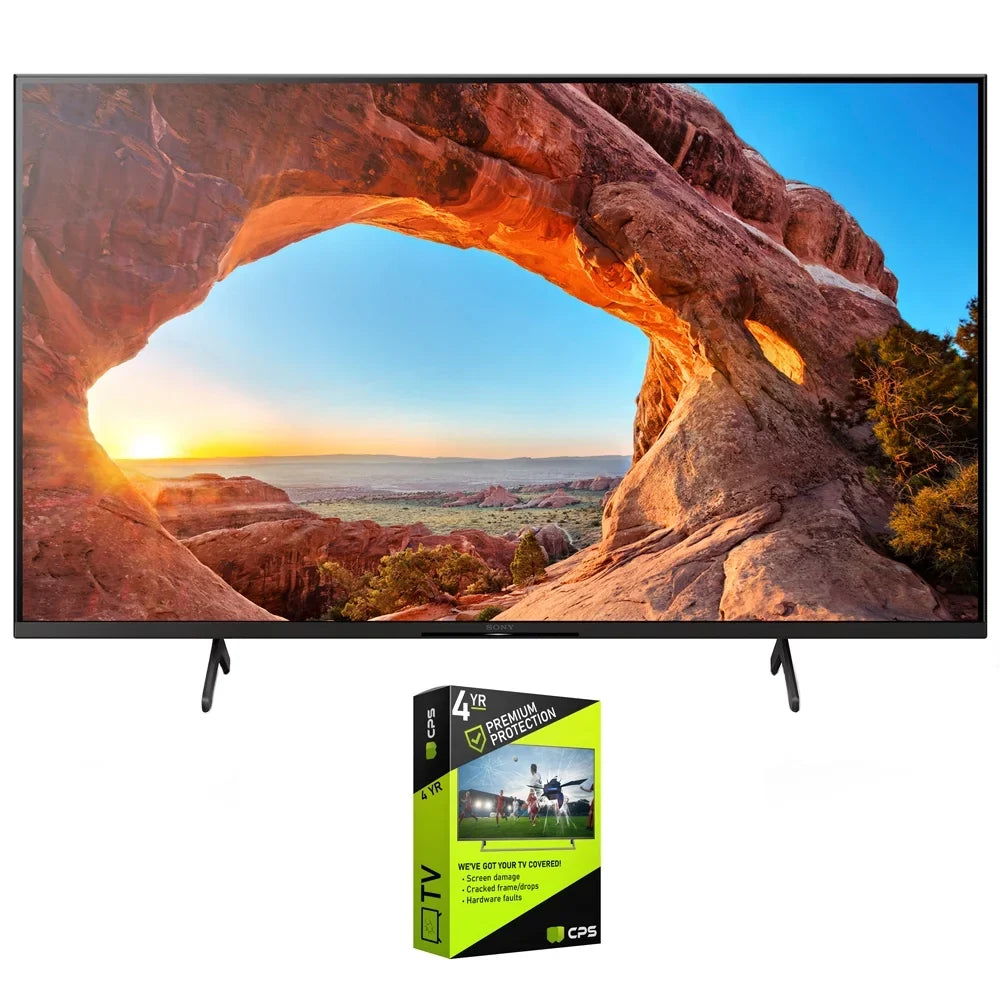 KD65X85J 65 inch X85J 4K Ultra HD LED Smart TV 2021 Model Bundle with Premium 4 Year Protection Plan