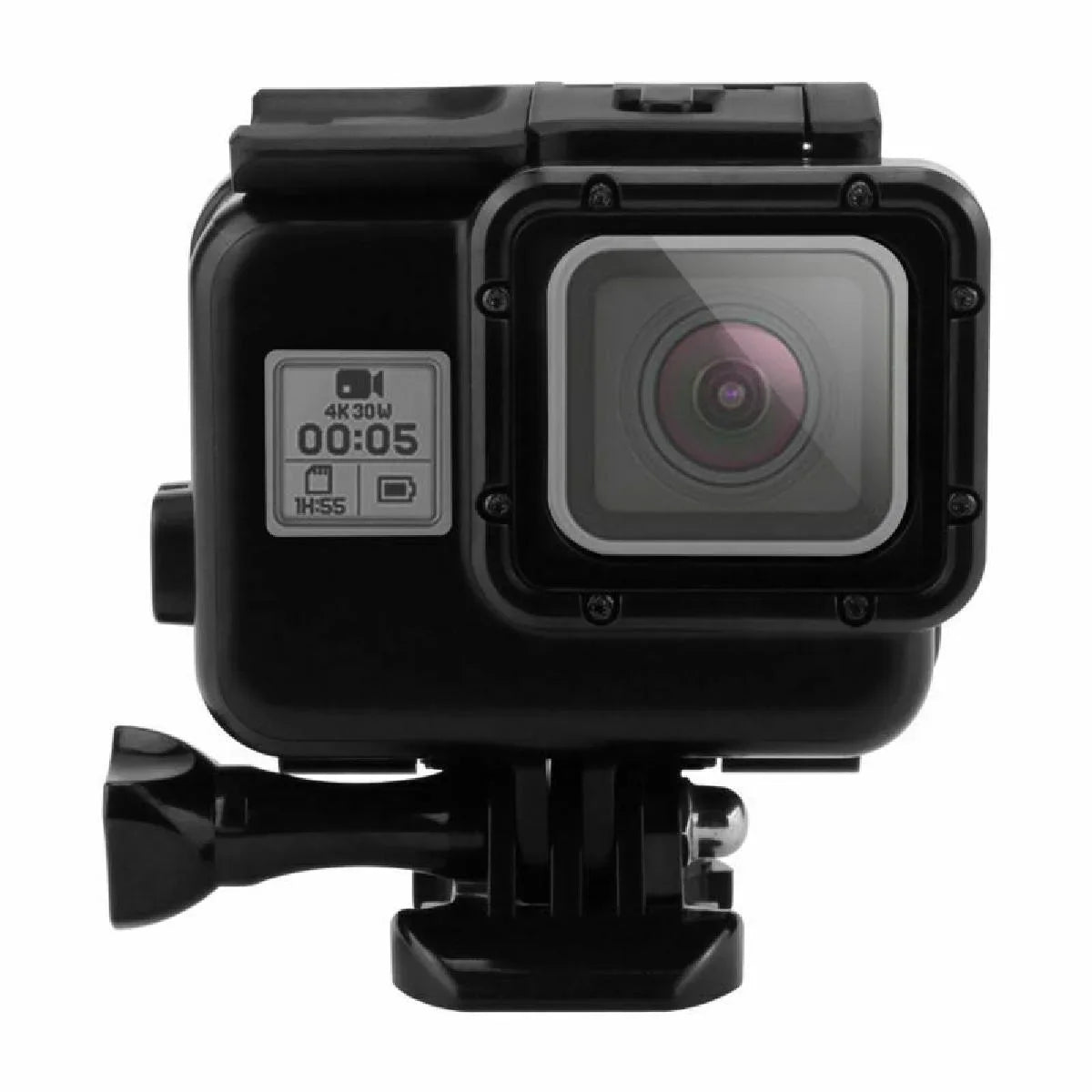 1 Set Fluid 60M Diving Full Body Hoursing Case Touch Display Backdoor For Gopro Hero 5/6/7