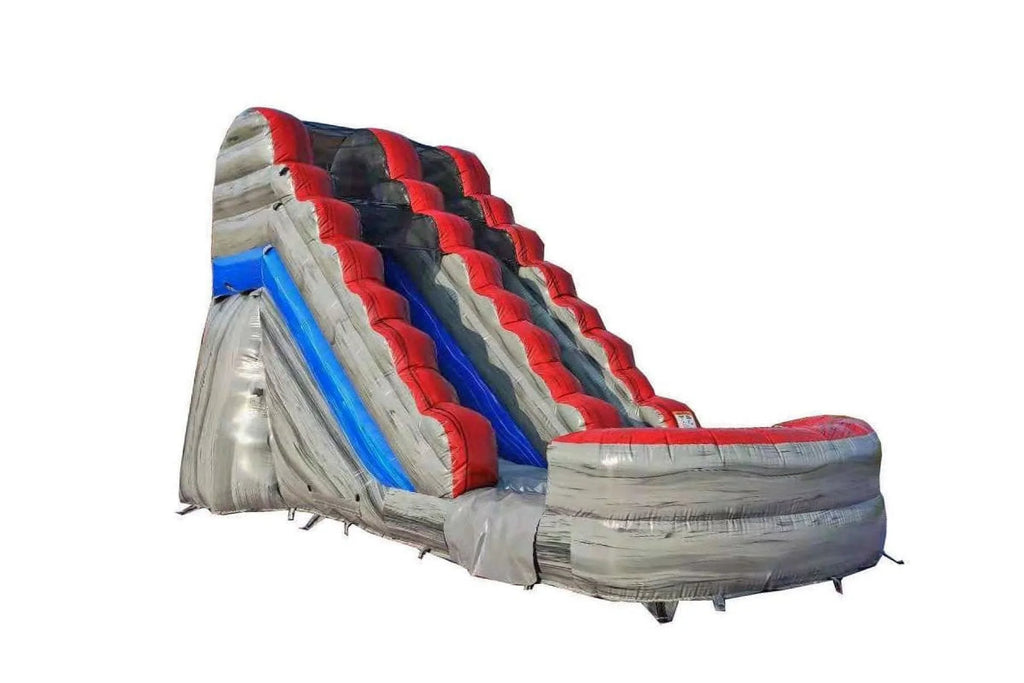 JumpOrange Titanium Commercial Grade Inflatable Liquid Slide with Splash Pool | for Adults and Kids | Includes Blower, Stakes and Storage Bag | 15-Foot Tall x 28-Foot Long x 13-Foot Wide