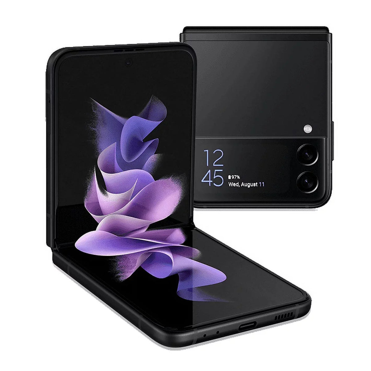 Restored Galaxy Z Flip3 5G F711U (Fully Unlocked) 128GB Black (Refurbished)
