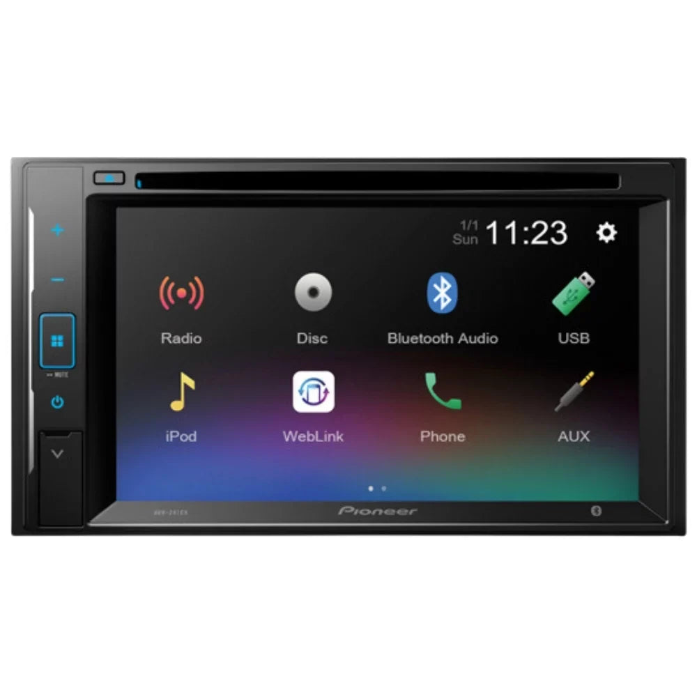 KIT4700 Bundle for 2007 Chrysler Aspen w/OEM Nav W/ Pioneer AVH-241EX Double DIN Car Stereo with Bluetooth/Backup Camera/Installation Kit/in-Dash DVD/CD AM/FM 6.2" Display Digital Media Receiver