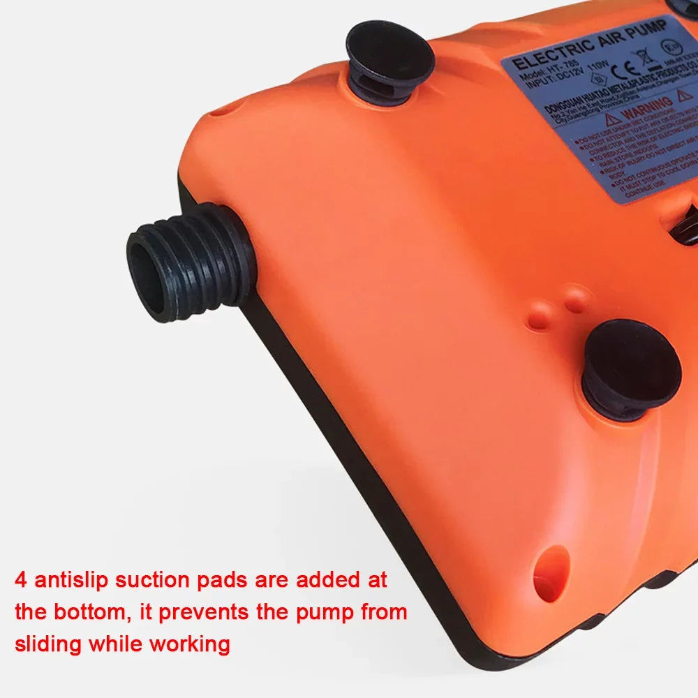 moobody Portable Electric Inflator 16PSI High Pressure Air Pump 110W for Paddle Board Inflatable Pool Boat