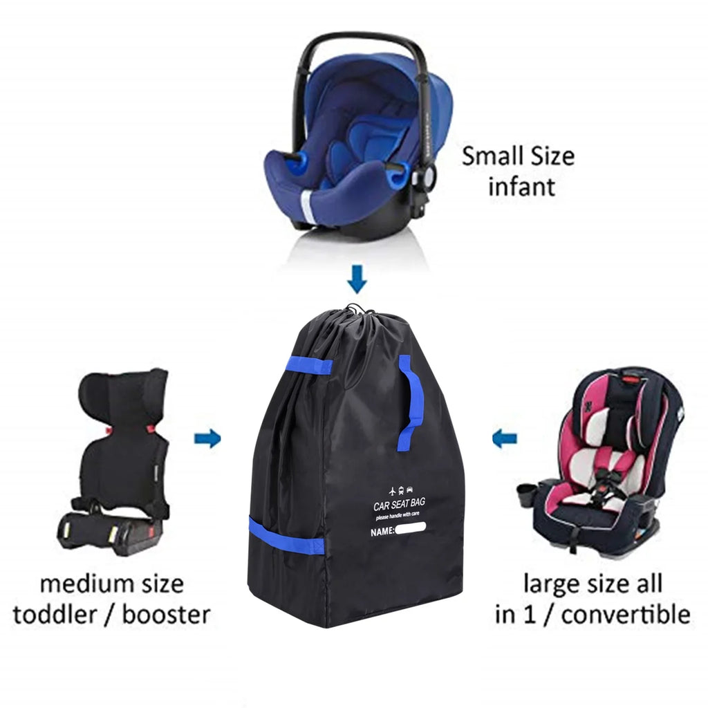Car Seat Bag for Air Travel Universal Infant Carseat Storage Bag for Airplane Gate Check Large Long-lasting Carseat Travel bag with Shoulder Straps