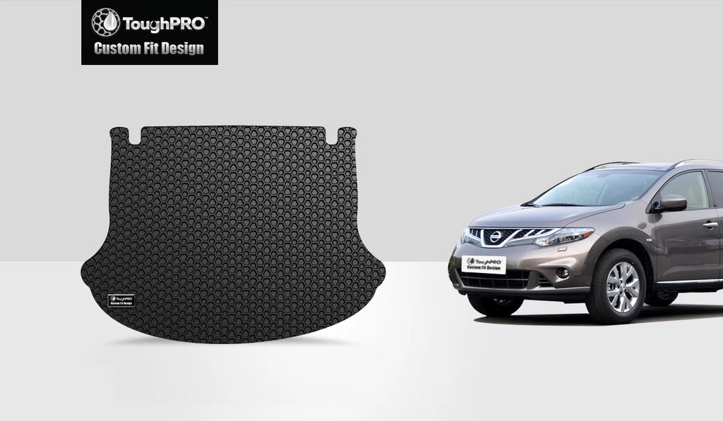ToughPRO - Cargo Mat Compatible with NISSAN Murano - All Weather Heavy Duty (Made in USA) - Black Rubber - 2004