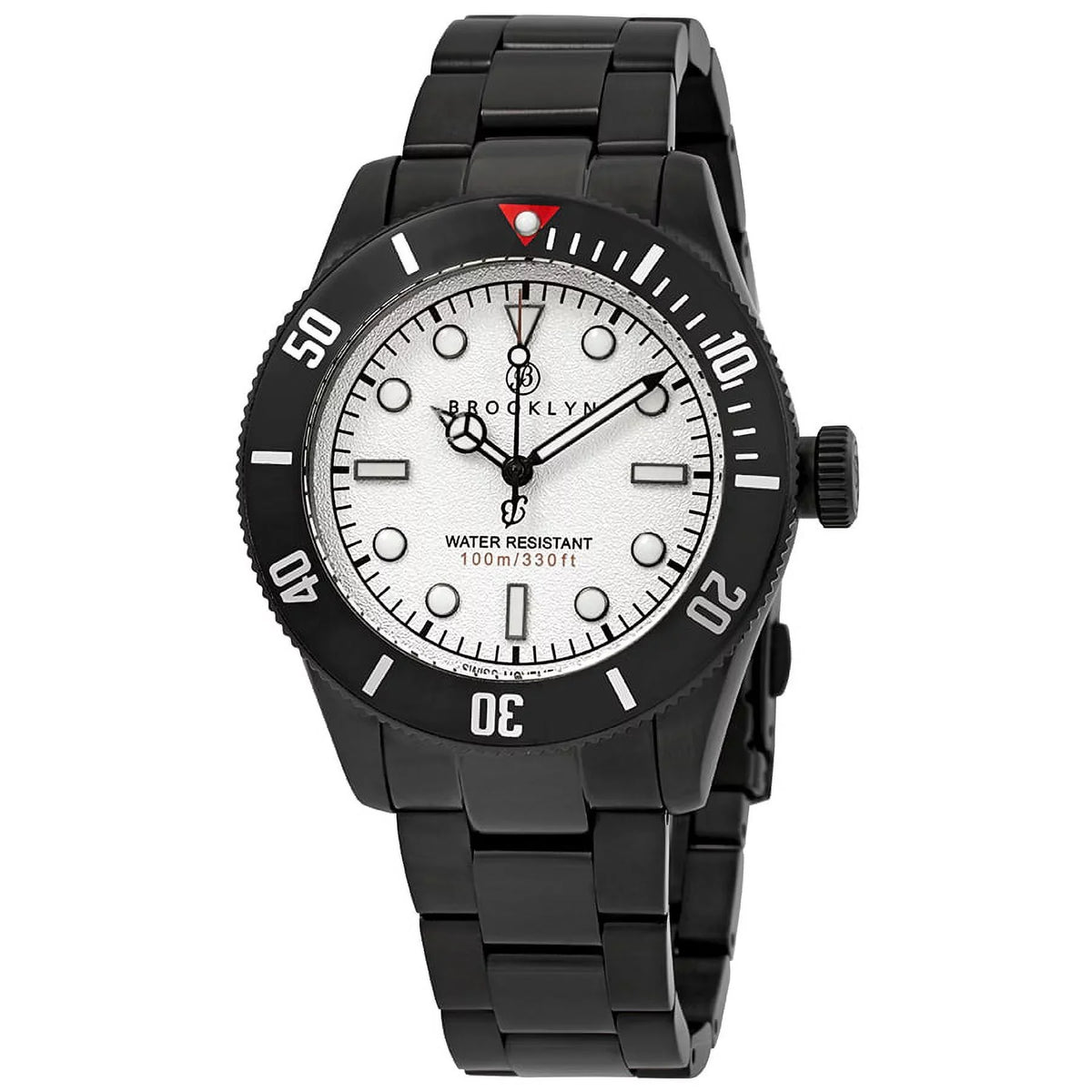 Brooklyn Watch Co. Black Eyed Pea White Dial Men's Watch 306-B-22-BB-BLK