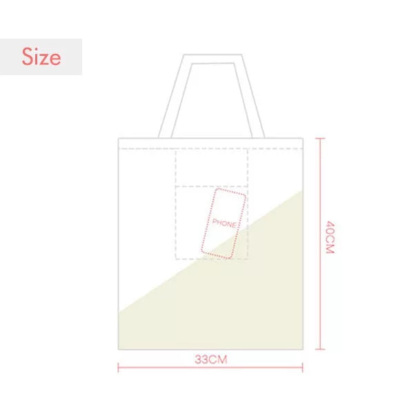 Universe And Alien Orange Monster Expression Sack Canvas Tote Shoulder Bag