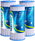10" x 4.5" Whole House Pleated Sediment Liquid Filter Replacement for GE FXHSC, Culligan R50-BBSA, Pentek R50-BB, DuPont WFHDC3001, W50PEHD, GXWH40L, GXWH35F, for Well Liquid Pack of 3