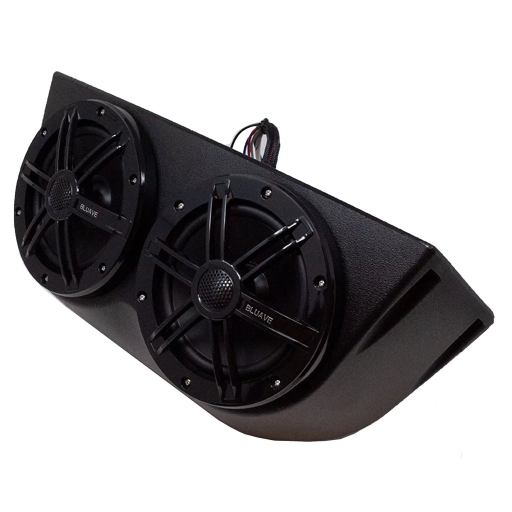 BLUAVE XQAP-B XQAP 4x Speaker Quad Pod - Black, Loaded With 6.5" RGB LED Marine Coaxial