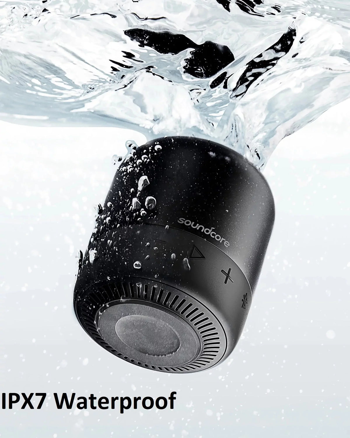 Soundcore by Anker- Mini 2 Portable Speaker | IPX7 Liquid | 15-Hour Playtime | Black | A3107Z11