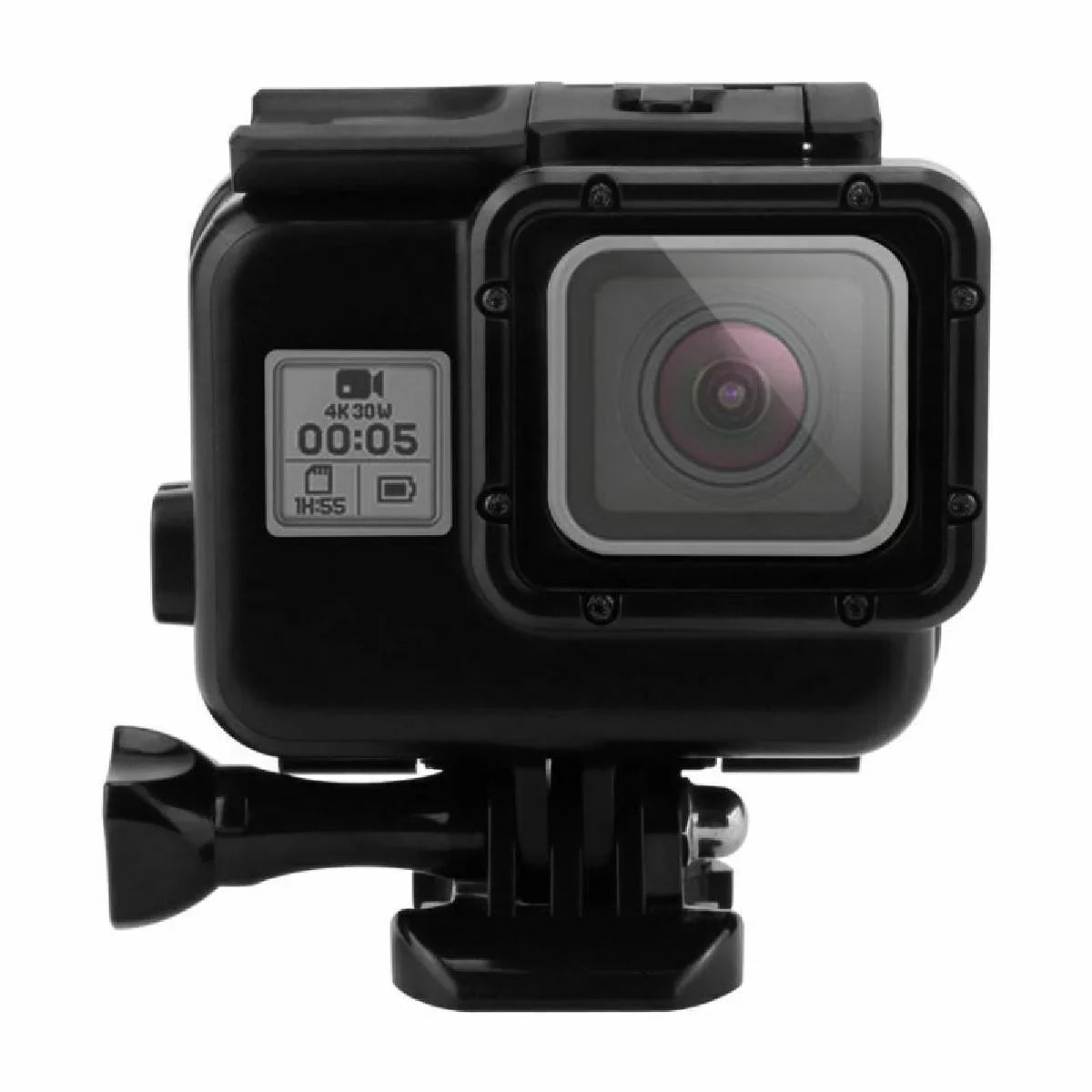 1 Set Fluid 60M Diving Full Body Hoursing Case Touch Display Backdoor For Gopro Hero 5/6/7