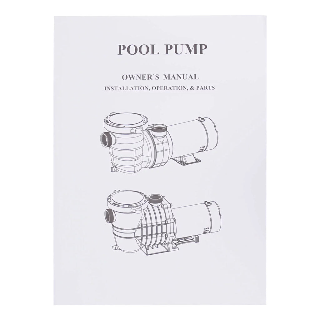 1.5HP 92GPM Above Ground SPA Swimming Pool Pump w/Strainer Filter 3450rpm 1100 W