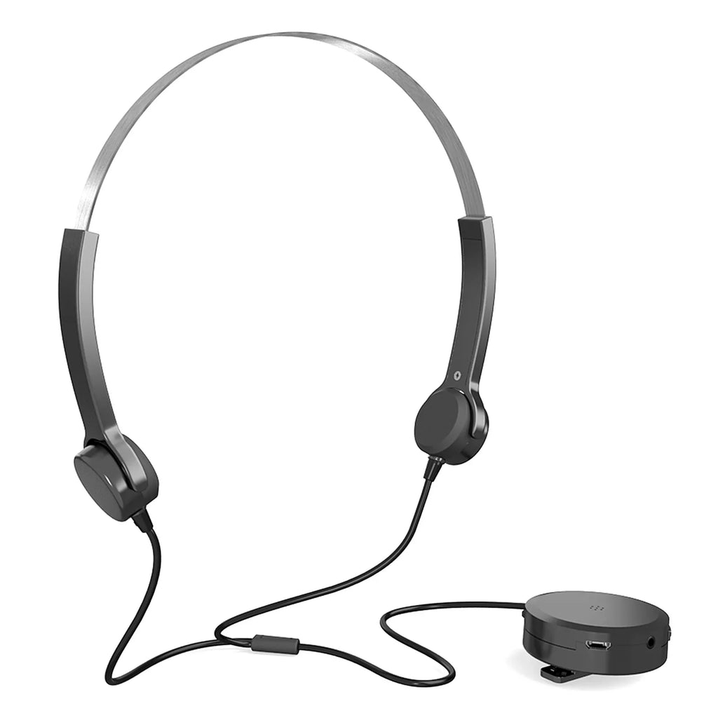 Bone Conduction Headsets Wired Headphones Sound Pick-up AUX IN Black