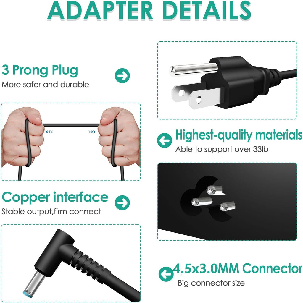 150W 7.7A AC Charger for Original ZBook 15 16 17 15u 15v G3 G4 G5 G6 G8 OMEN 15 17 ZBook Create Fury 15 17 G7 Victus 15 ADP-150XB B 740243-001 Portable computer Power Adapter