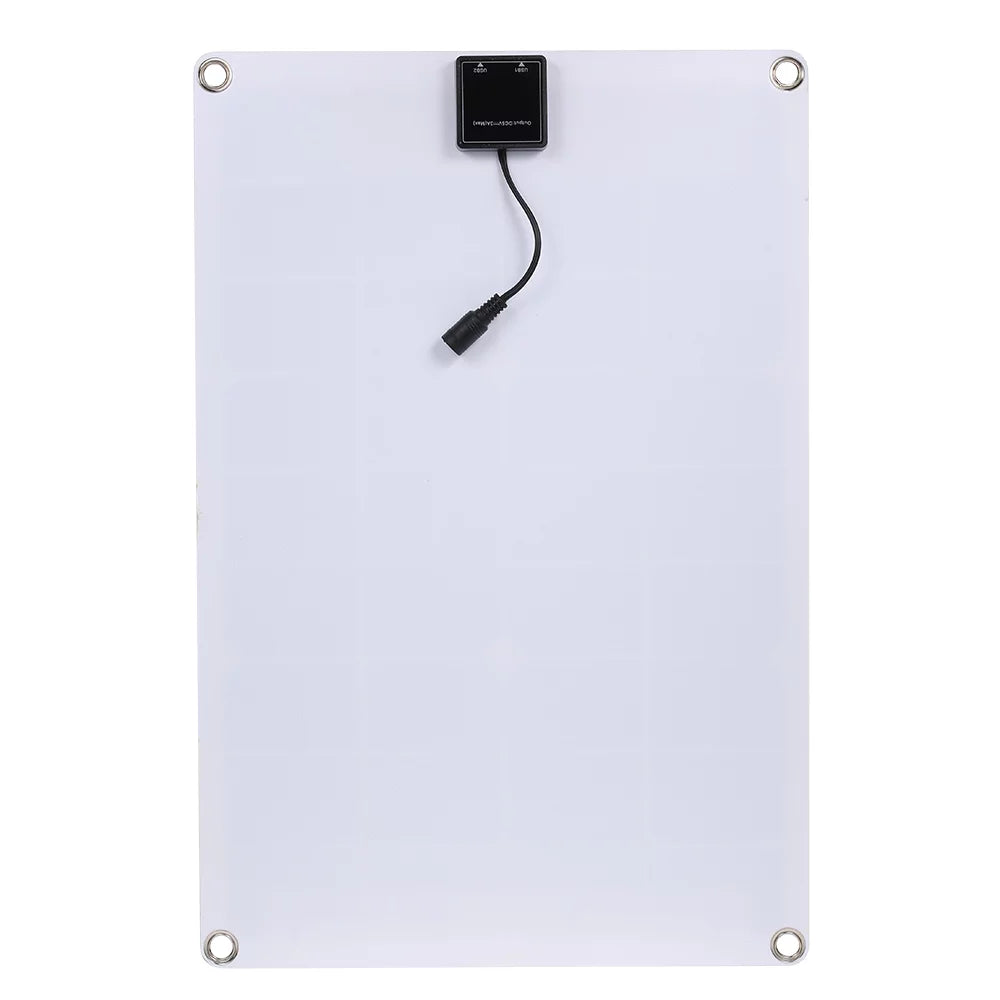 50W DC 5V/18V Dual Output Solar Panel with 2 USB Ports & Car Charge IP65 Liquid Resistance /24V Solar Charge Controller PWM Processor Regulator