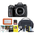 Pentax K-3 Mark III Monochrome Camera Body (Black) Hard Drive Bundle with Memory Card and Accessory Bundle