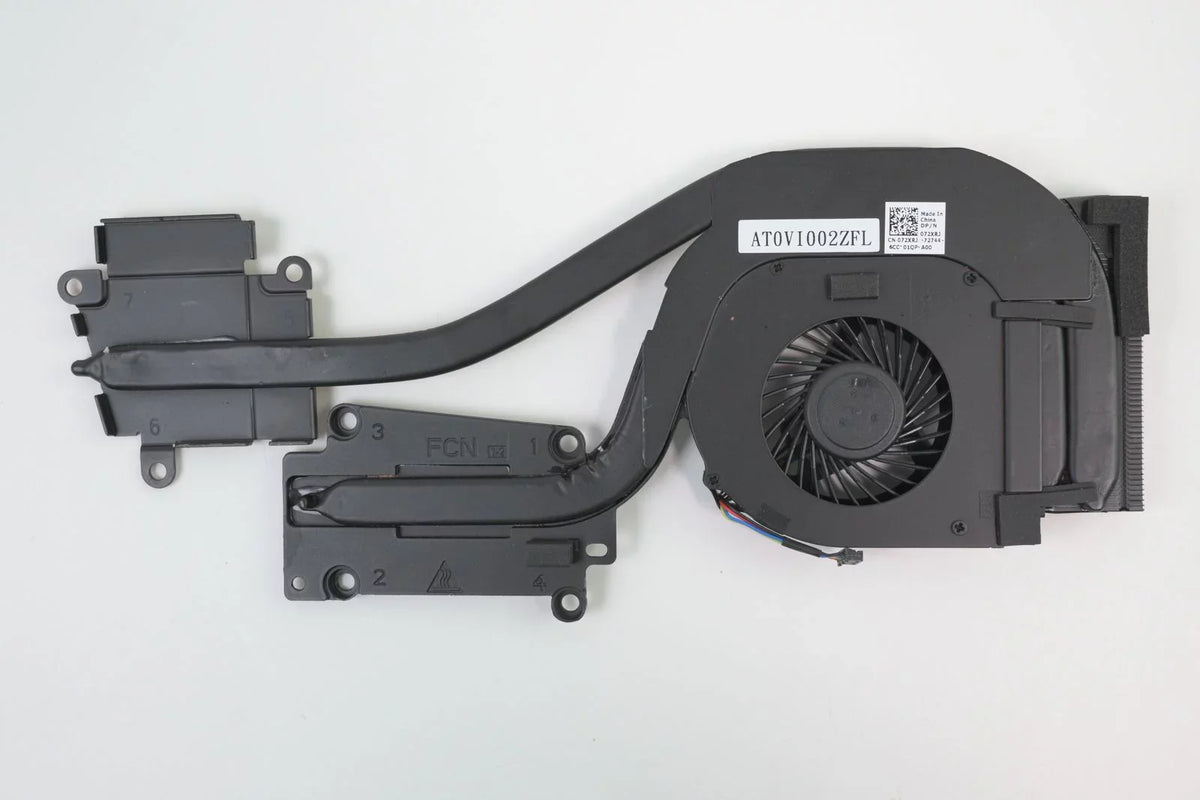 Notebook 72XRJ Heatsink and Fan AT0VI002ZSL Latitude E6540