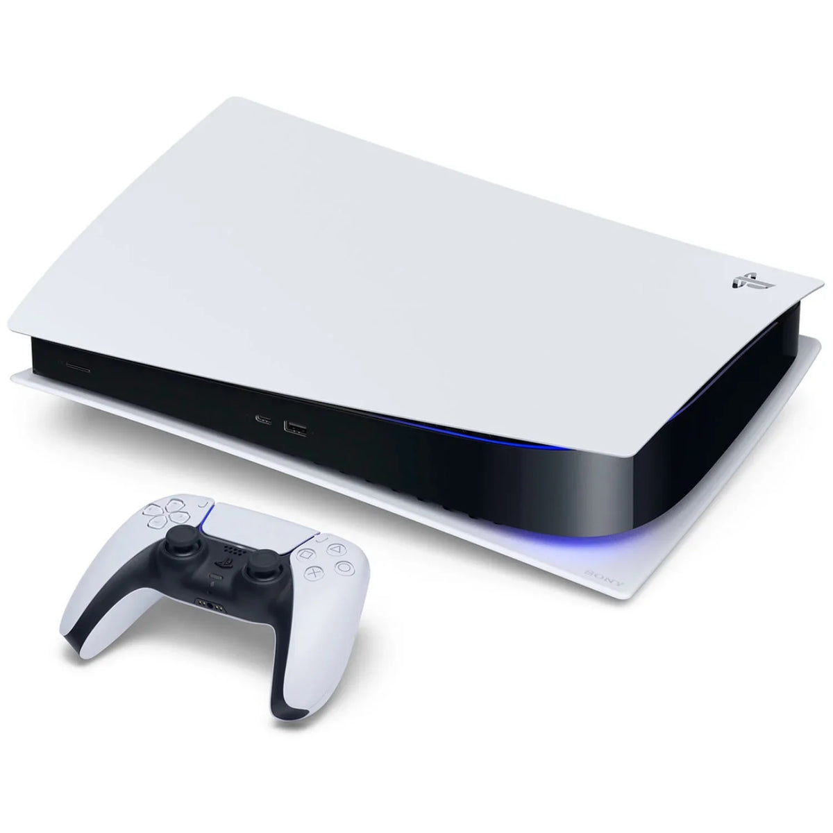 Playstation 5 Disc Version Console with Extra White Controller, DualSense Charging Station and Sackboy: A Big Adventure Bundle with Cleaning Cloth