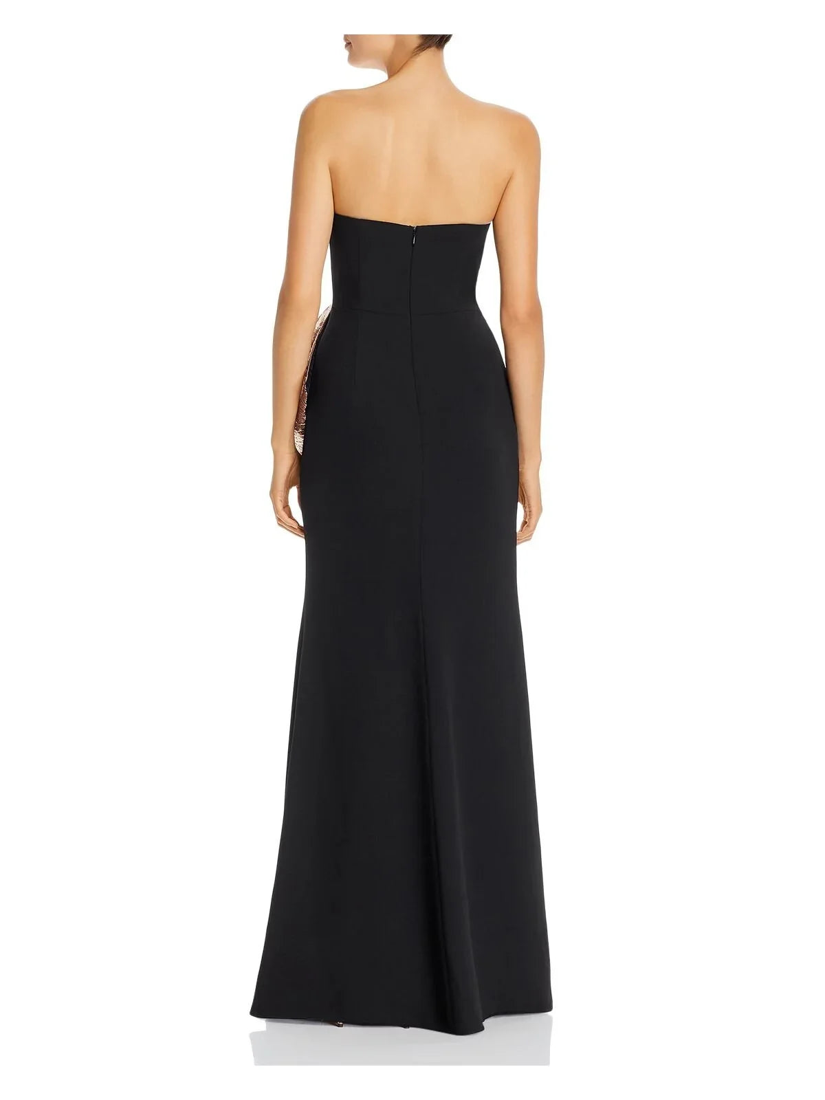 JILL STUART Womens Black Full-Length Fit + Flare Formal Dress Size: 6