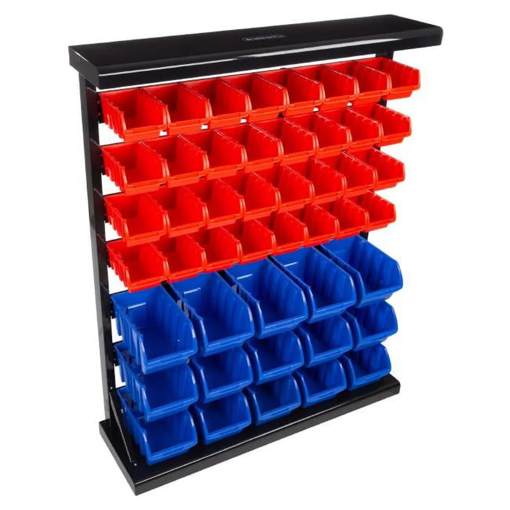 Stalwart 75-ST6079 47 Bin Storage Rack Organizer-Wall Mountable Container with Removeable Drawers for Tools