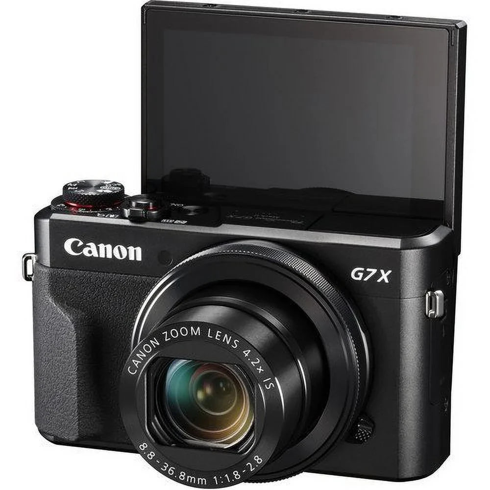PowerShot G7 X Mark II Digital Camera + 32GB Pixi-Basic Accessory Bundle-International Verision