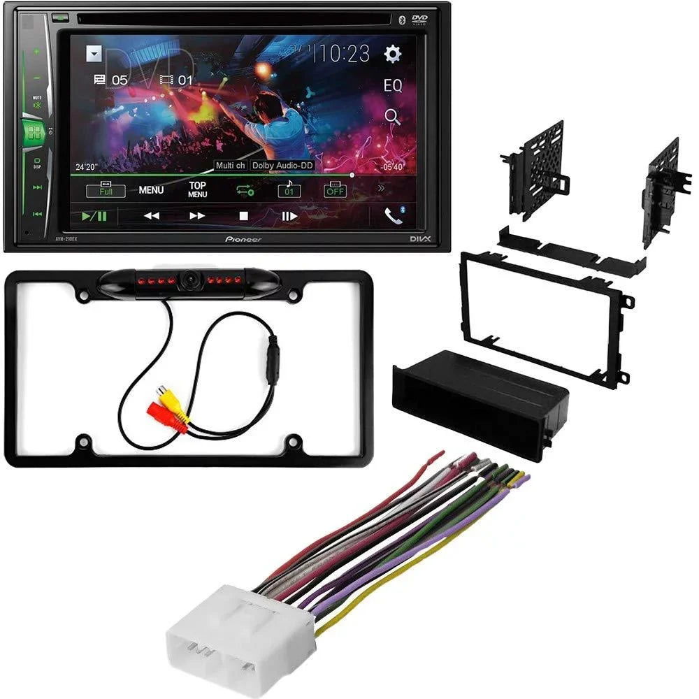KIT4886 Bundle for 2001-2002 Suzuki XL-7 W/ Pioneer AVH-241EX Double DIN Car Stereo with Bluetooth/Backup Camera/Installation Kit/in-Dash DVD/CD AM/FM 6.2" Display Digital Media Receiver