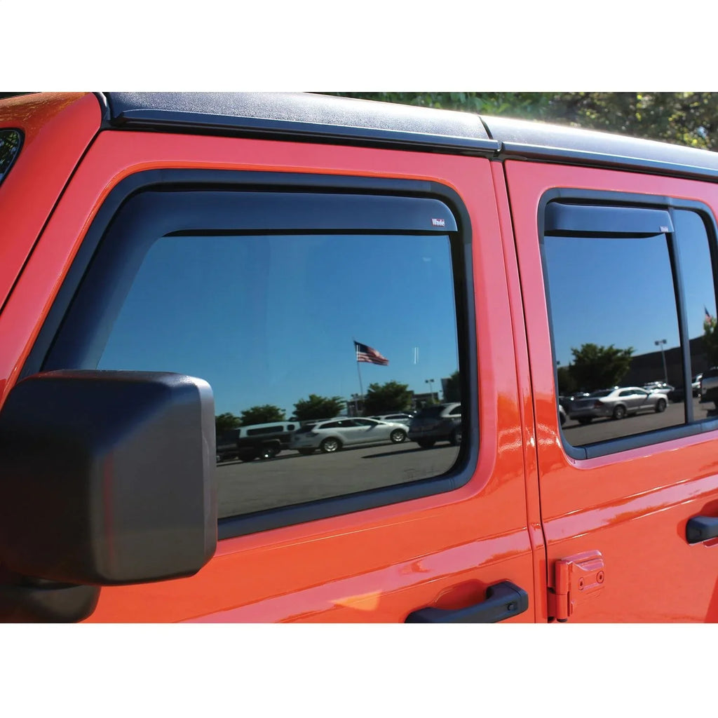 Westin 72-51499 In-Channel Wind Deflector Fits 18-23 Wrangler (JL) Fits select: 2021 JEEP WRANGLER UNLIMITED SPORT, 2018-2019 JEEP WRANGLER UNLIMITED SAHARA