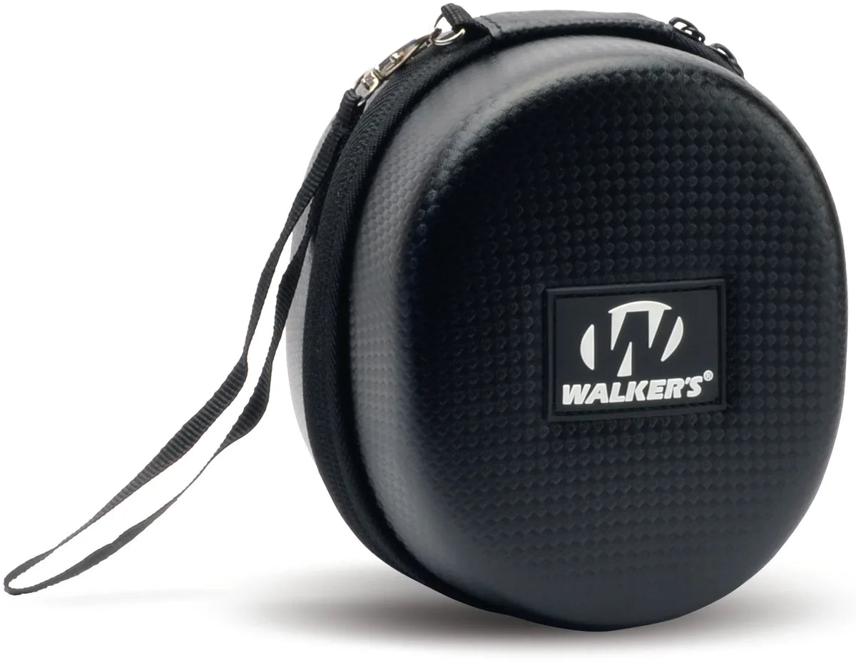 Walkers Razor Slim Electronic Shooting Hearing Protection Muff (Earth) with Case