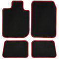 GGBAILEY BMW X3 Black with Red Edging Carpet Car Mats / Floor Mats, Custom Fit for 2011, 2012, 2013, 2014, 2015, 2016, 2017 - Driver, Passenger & Rear Mats
