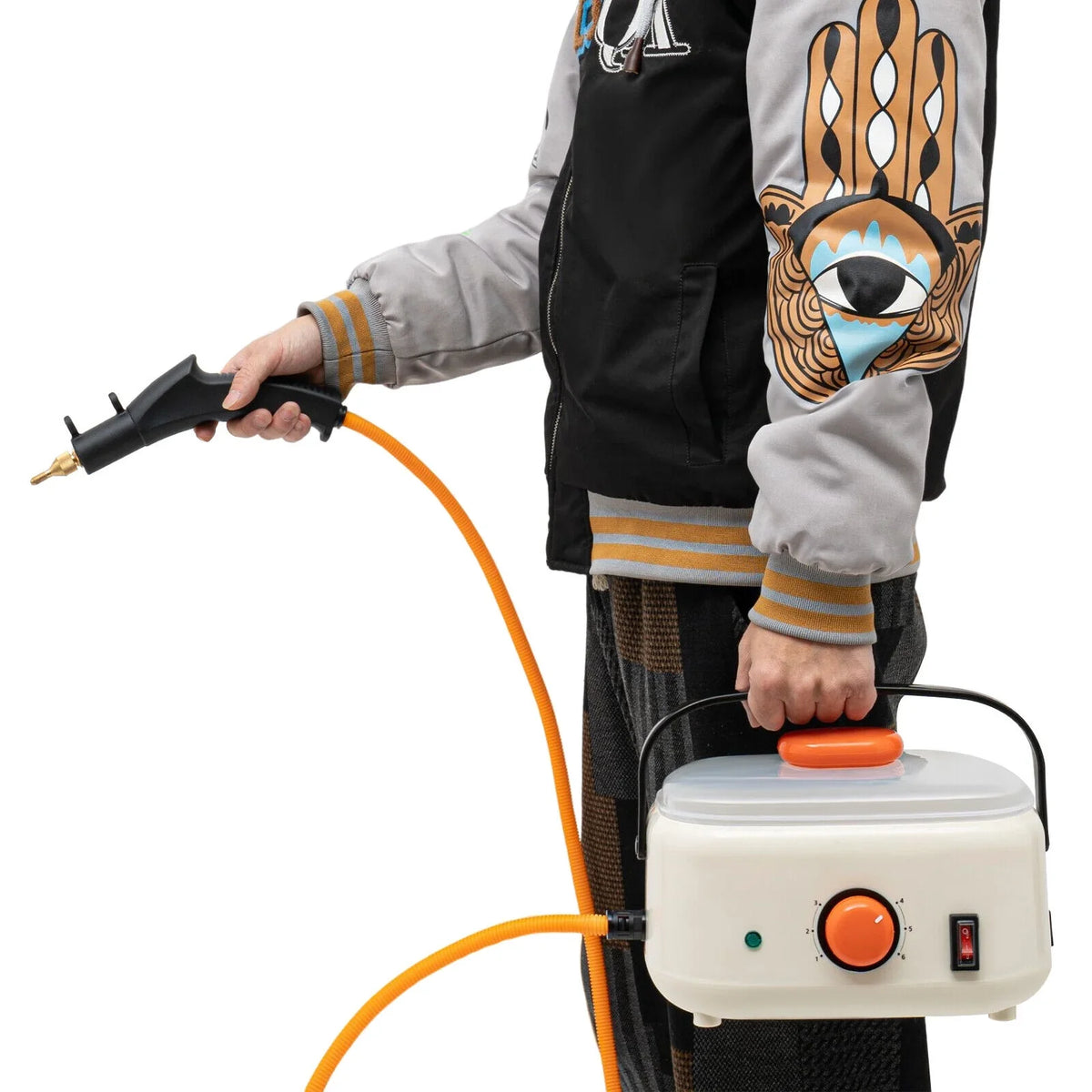 2500W High Pressure Steam Cleaner Commercial High Temp Electric Cleaning Machine ,≥ 100℃/212°F Working Temperature for Homes, Hotels, Restaurants, Car Maintenance Stores